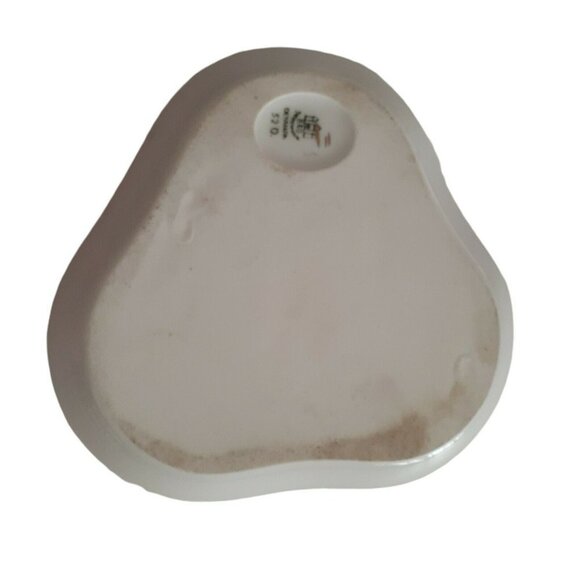 Bing & Grondahl Copenhagen Porcelain Seagull Pickle Dish Gold Edge B & G (Chip) - Picture 3 of 5